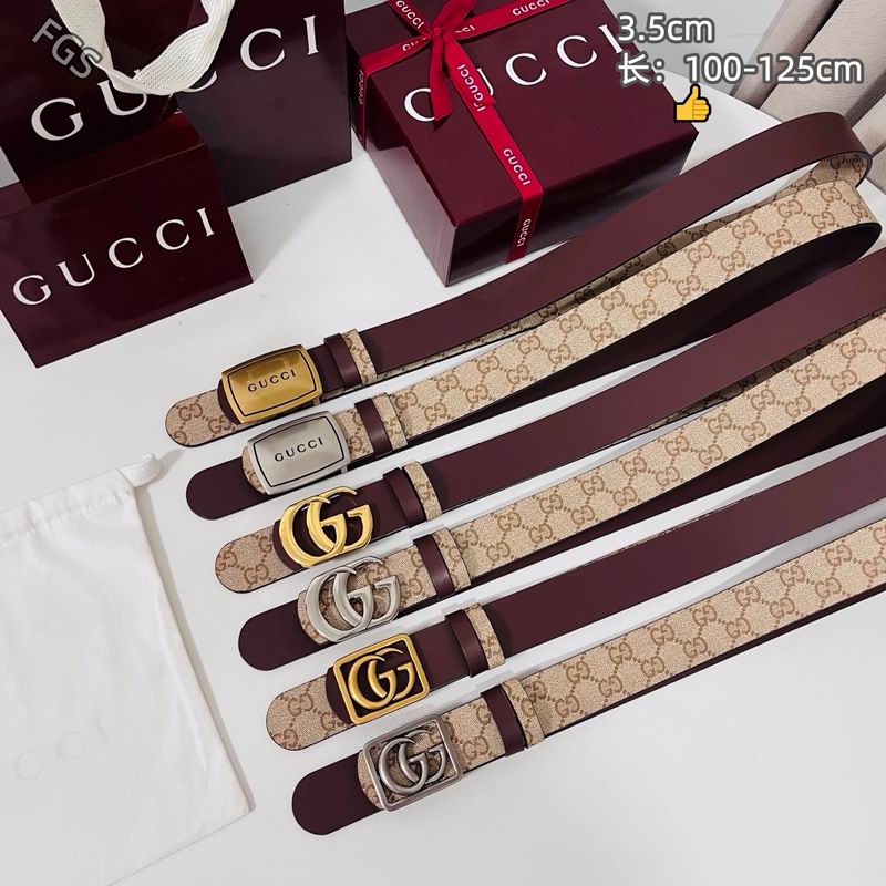 Gucci belt 35mmX100-125cm 8L18